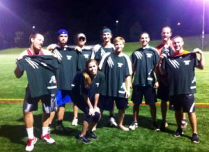 Students win an intramural game.